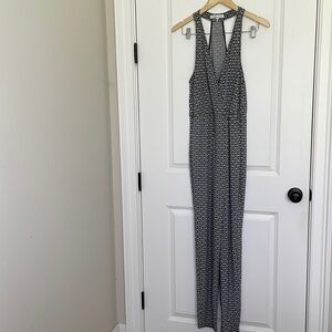 BCBGeneration Women’s Halter Jumpsuit Black/Grey M